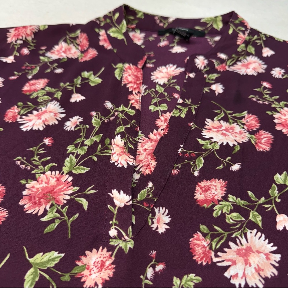 Forever 21 Floral Blouse - Purple and Pink - Size Small - Picture 7 of 12
